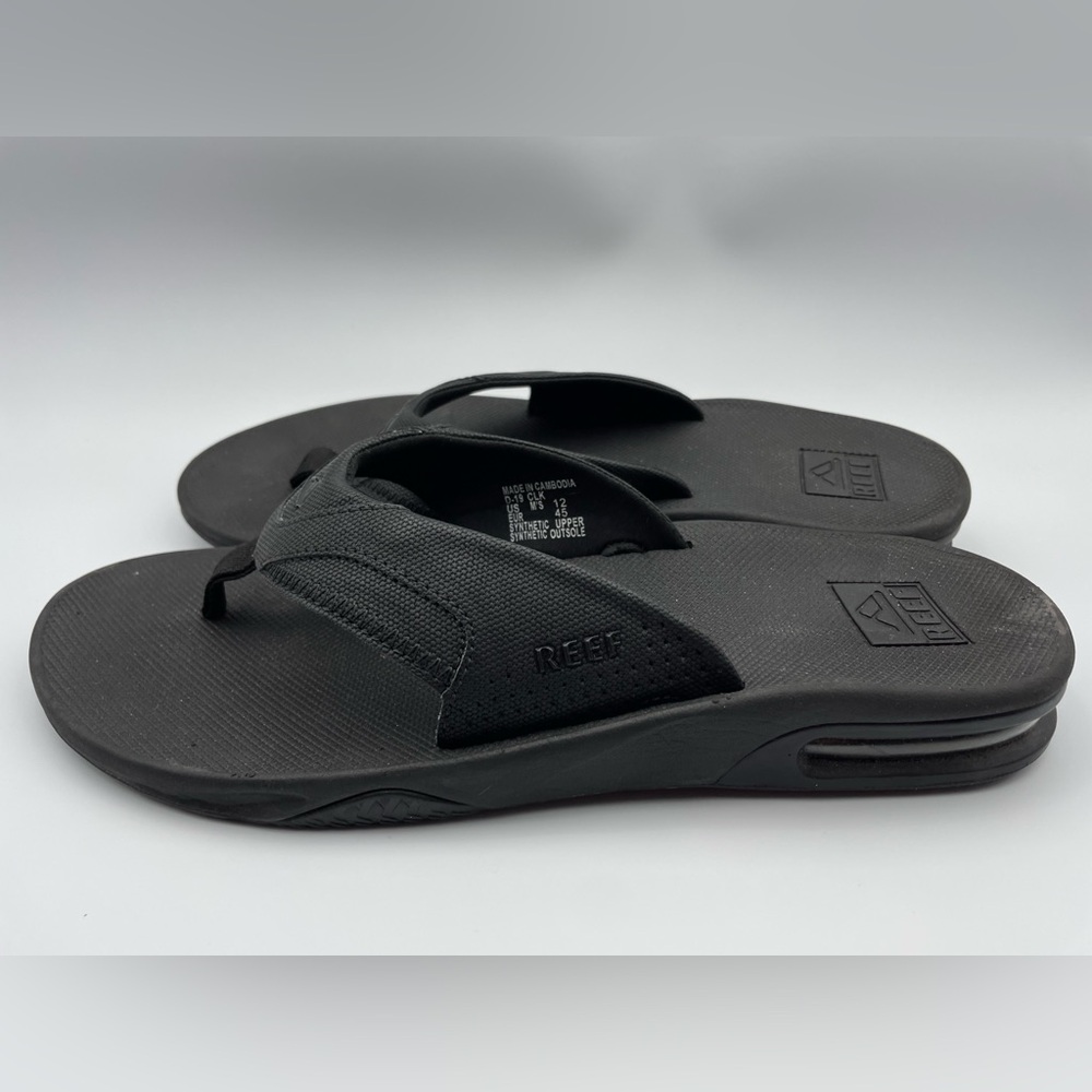 REEF Fanning Men's Bottle Opener Flip Flop, Arch Support Water Friendly Size 12